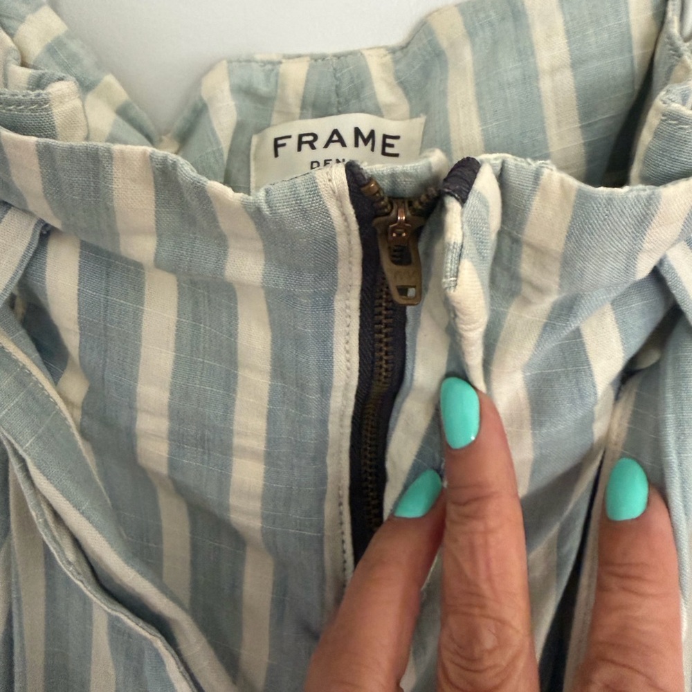 FRAME DENIM STRIPED PAPERBAG TIE PANTS - Picture 4 of 7